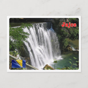 Bosnia and Herzegovina - Jajce - Pliva Waterfall - Postkarte