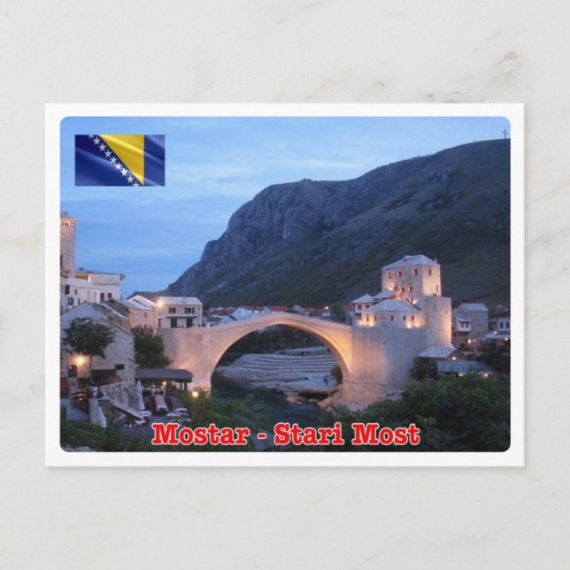 Bosnia and Herzegovina - Mostar - Stari Most - Postkarte (Vorderseite)