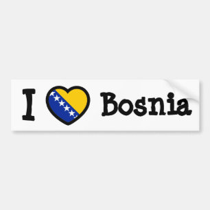 Bosnia Flag Autoaufkleber