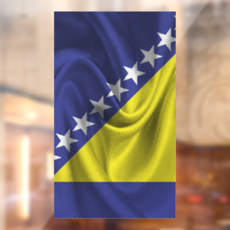 Bosnia Flag Fensteraufkleber