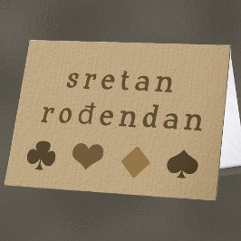 Bosnian Birthday wünscht Karte