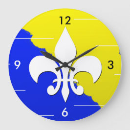 Bosnian Lilly Clock (Ljiljan) Große Wanduhr