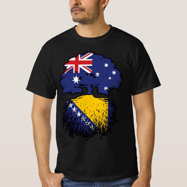 Bosnien-bosnisch-australisch-australische Tree Roo T-Shirt (Vorderseite)