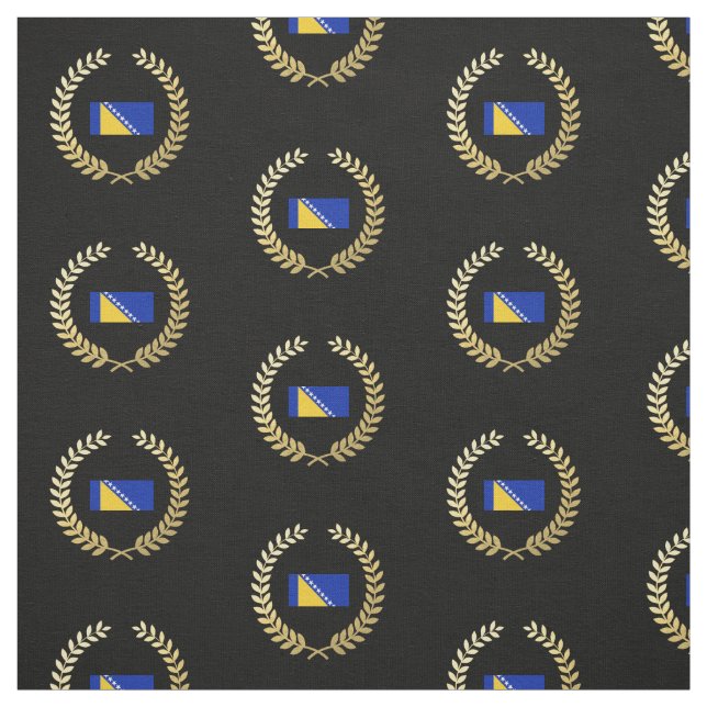 Bosnien-Flagge Stoff (Muster)