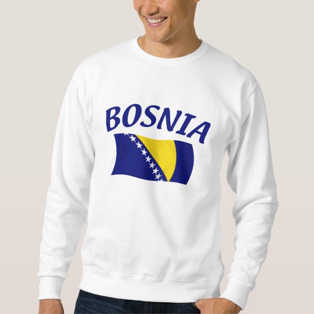 Bosnien-Flagge Sweatshirt (Vorderseite)