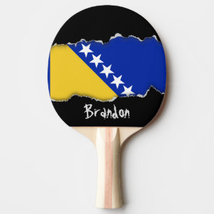 Bosnien-Flagge Tischtennis Schläger