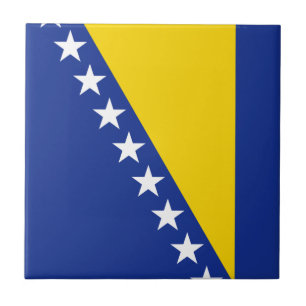 Bosnien Herzegowina Flagge Keramikfliese