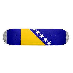 Bosnien-Herzegowinaflagge Skateboard