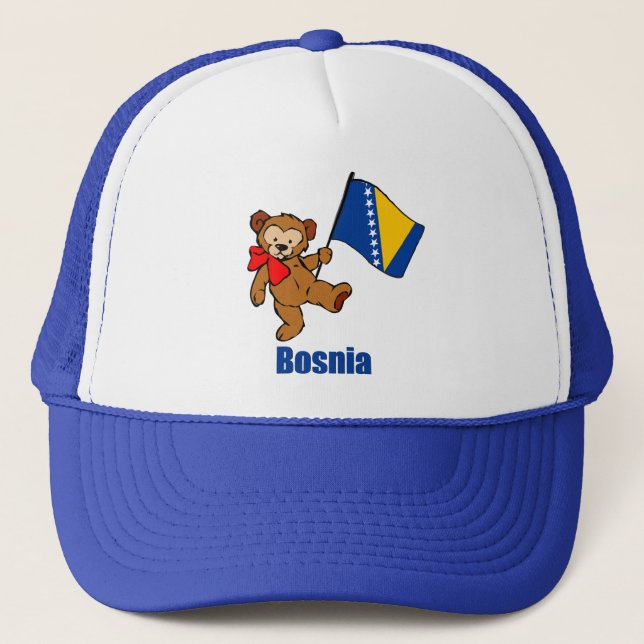 Bosnien-Teddybär Truckerkappe (Vorderseite)