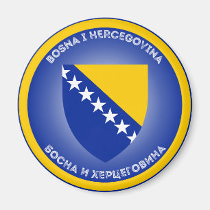 Bosnien und Herzegowina-Erbe-Emblem Magnet