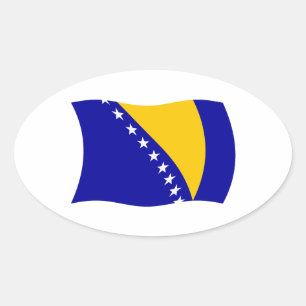 Bosnien und Herzegowina Flagge Aufkleber