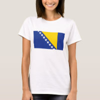 Bosnien und Herzegowina Flaggen x Karte T - Shirt
