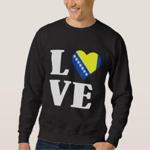 Bosnien und Herzegowina Flaggenstaaten Balkanstaat Sweatshirt