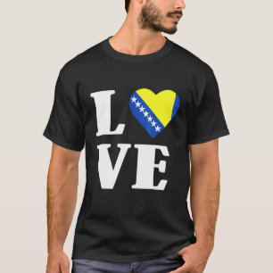 Bosnien und Herzegowina Flaggenstaaten Balkanstaat T-Shirt