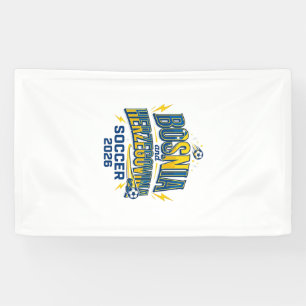 Bosnien und Herzegowina Fußball 2026 Fußball Fett  Banner
