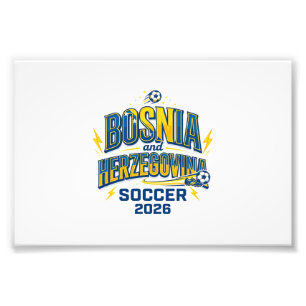 Bosnien und Herzegowina Fußball 2026 Fußball Fett Fotodruck