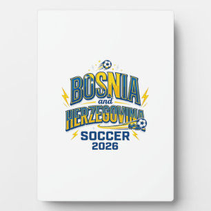 Bosnien und Herzegowina Fußball 2026 Fußball Fett  Fotoplatte