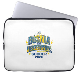 Bosnien und Herzegowina Fußball 2026 Fußball Fett Laptopschutzhülle