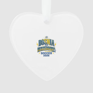 Bosnien und Herzegowina Fußball 2026 Fußball Fett  Ornament