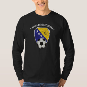 Bosnien und Herzegowina - Fußballflagge T-Shirt