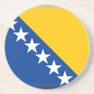Bosnien und Herzegowina kennzeichnen Sandstein Untersetzer