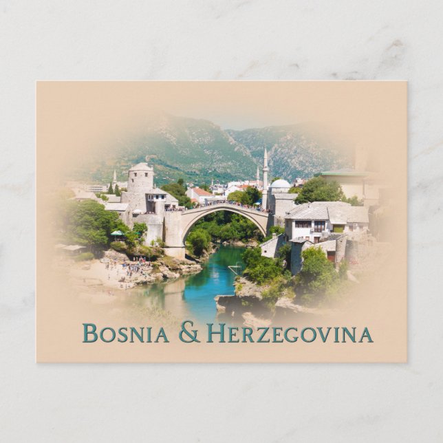 Bosnien und Herzegowina: Mostar Postkarte (Vorderseite)