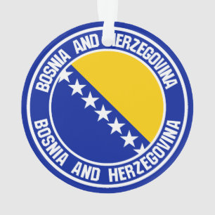 Bosnien und Herzegowina Rundes Emblem Ornament
