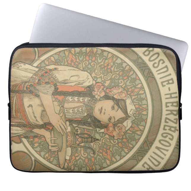 Bosnien und Herzegowina von Alphonse Mucha (1900) Laptopschutzhülle (Vorderseite)