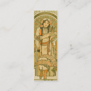 Bosnien und Herzegowina von Alphonse Mucha (1900) Mini Visitenkarte