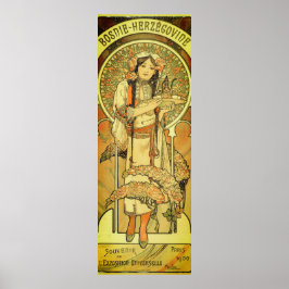 Bosnien und Herzegowina von Alphonse Mucha 1900 Poster