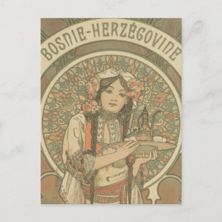 Bosnien und Herzegowina von Alphonse Mucha (1900) Postkarte