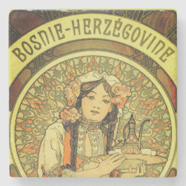 Bosnien und Herzegowina von Alphonse Mucha 1900 Steinuntersetzer