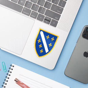 Bosnien und Herzegowina Wappen Aufkleber
