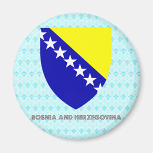 Bosnien und Herzegowina Wappen Magnet