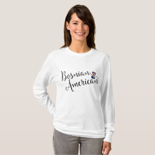 bosnisch-amerikanische Herzklopfe T-Shirt