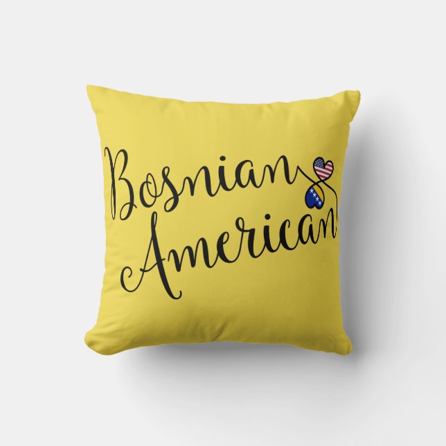 bosnisch-amerikanischer Hintern Kissen (Vorderseite)
