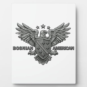 bosnisch-amerikanischer Themed Apparel Fotoplatte