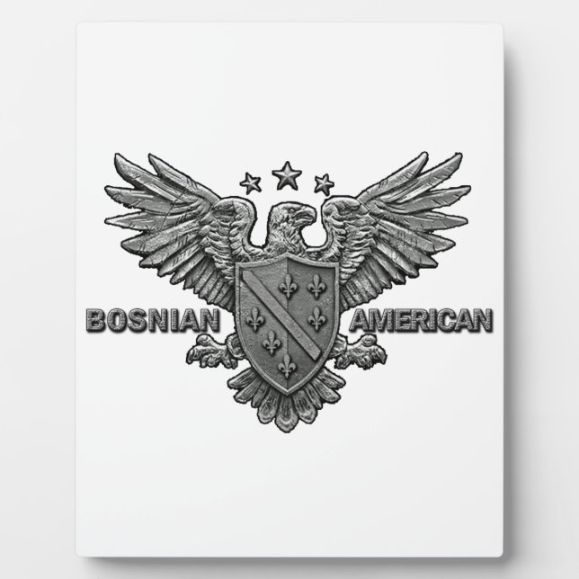 bosnisch-amerikanischer Themed Apparel Fotoplatte (Vorderseite)