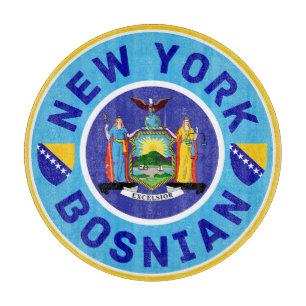 bosnisch-amerikanischer Vorstand in New York Schneidebrett