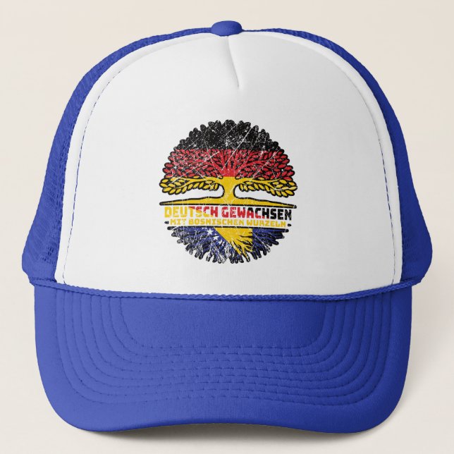 Bosnisch Deutsch Deutschland Truckerkappe (Vorderseite)