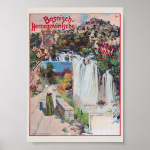 Bosnisch-Hercegovinische Staatsbahnen Poster 1901