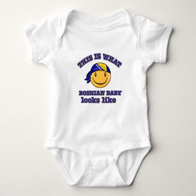 Bosnische Babyentwürfe Baby Strampler (Vorderseite)