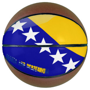 bosnische Flagge Basketball