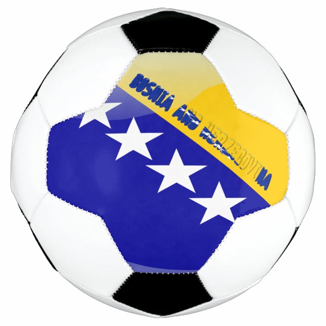 bosnische Flagge Fußball (Vorderseite)