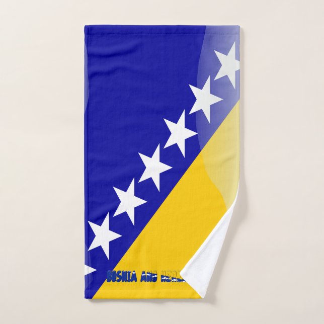 Bosnische Flagge Handtuch (Handtuch)