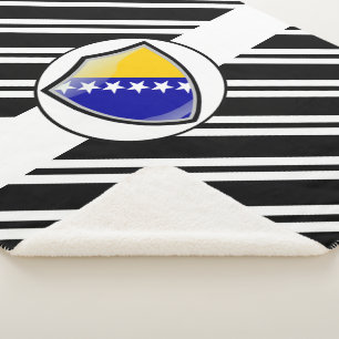 Bosnische Flagge Sherpadecke