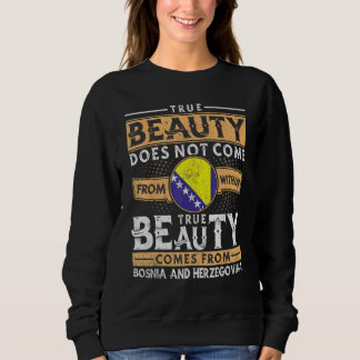 bosnische Frauen und Männer Sweatshirt