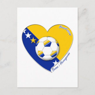 Bosnische Fußballnationalmannschaft. Fútbol "BOSNA Postkarte