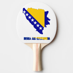 Bosnische Landesflagge Tischtennis Schläger