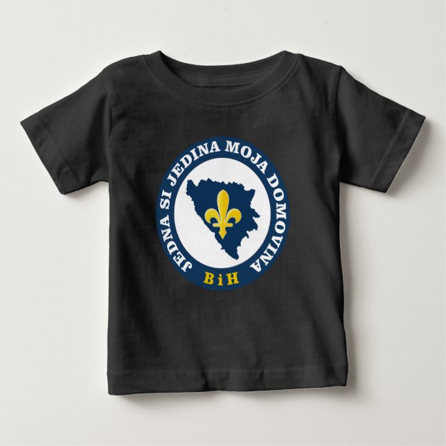 Bosnische Lilie Baby T-shirt (Vorderseite)